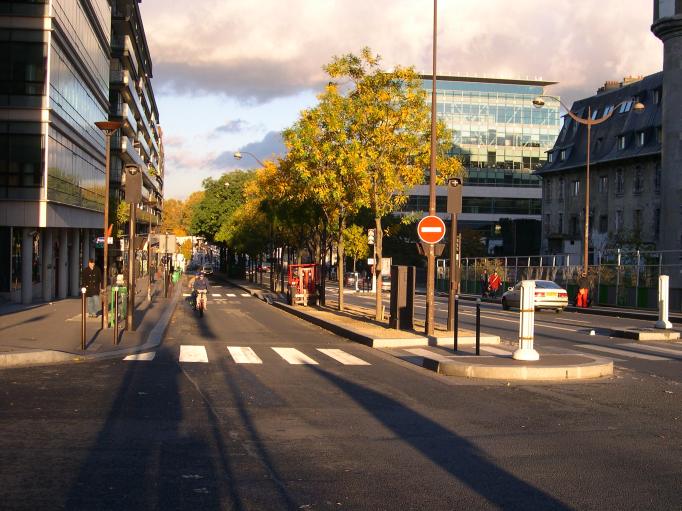  rue de Tolbiac dans une douce lumière automnale